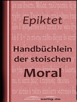 cover image of Handbüchlein der stoischen Moral